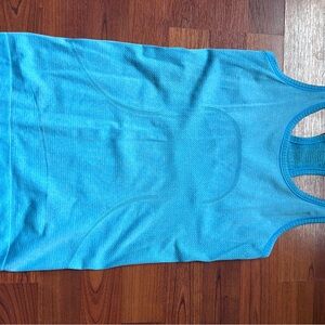 Lululemon Athletica Blue Fitted Tank Top
